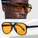 YAMEIZE Vintage Oversized Retro Pilot Sunglasses UV Protection