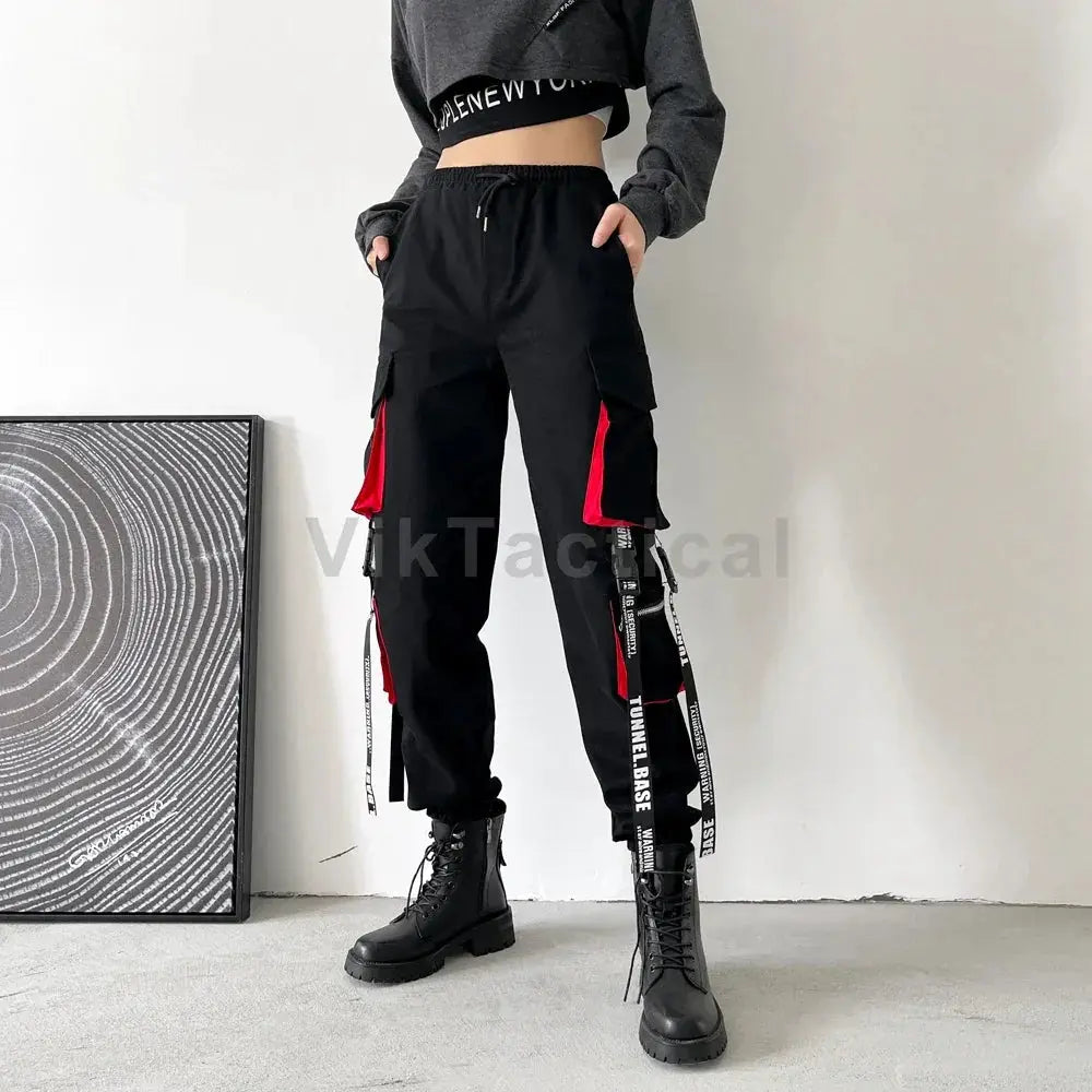 Women Cargo Pants Harem Fashion Punk Jogger Trousers 2023