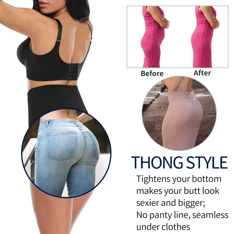 High Waist Thong Shaper Women Tummy Control Butt Lift