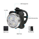 Waterproof Mini Bike Lamp Front Light White Taillight Red