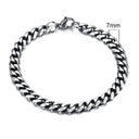 Vnox 3-11mm Chunky Miami Curb Chain Bracelet for Men