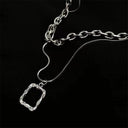 Fashion Unisex Multilayer Hip Hop Long Chain Necklace