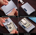 Casekey Mens Slim Wallet With Money Clip RFID Card Holder