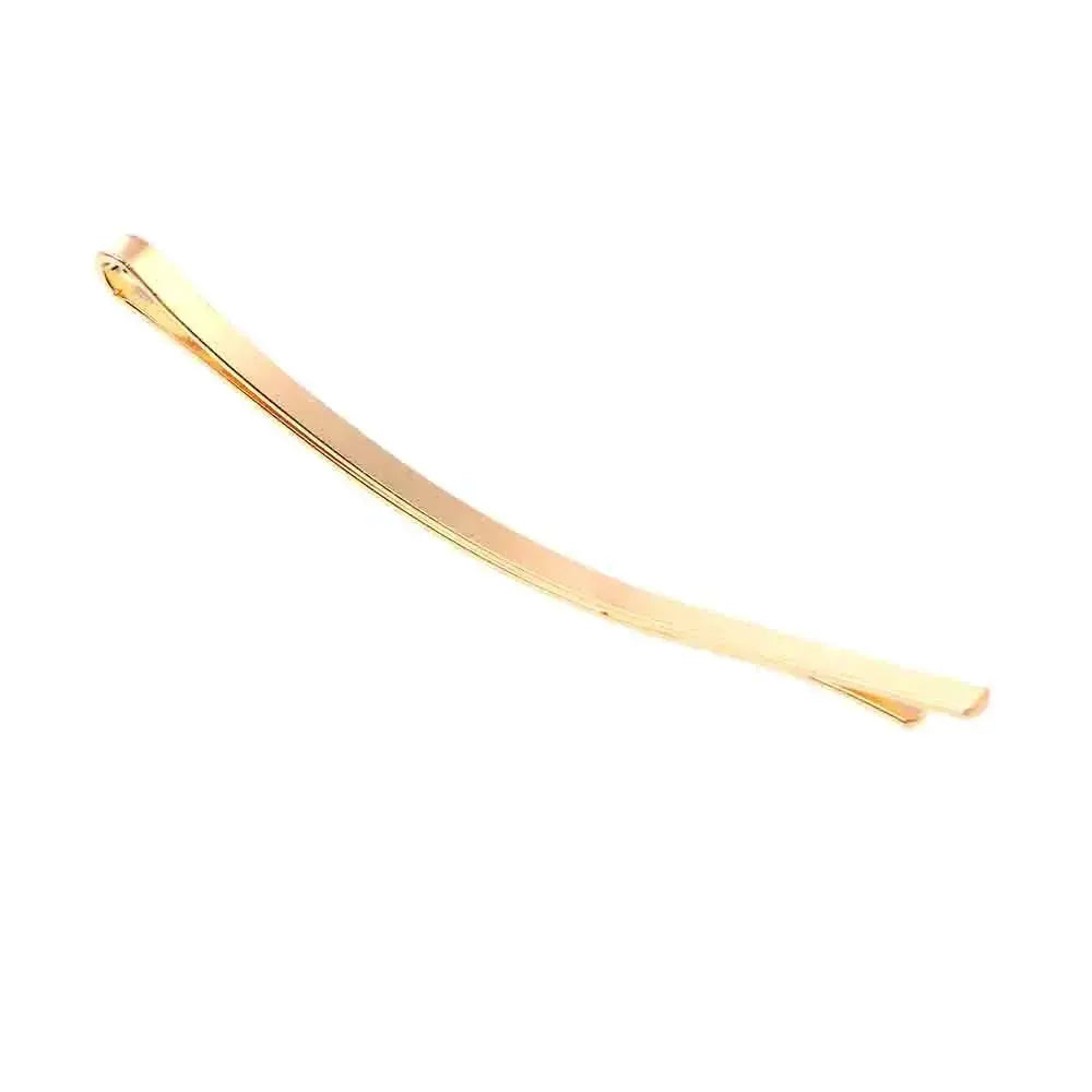5 Pack Metal DIY Snap Hair Clips Gold Silver Accessories