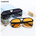 YAMEIZE Vintage Oversized Retro Pilot Sunglasses UV Protection