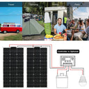 Flex 100W Solar Panel For Battery Charger