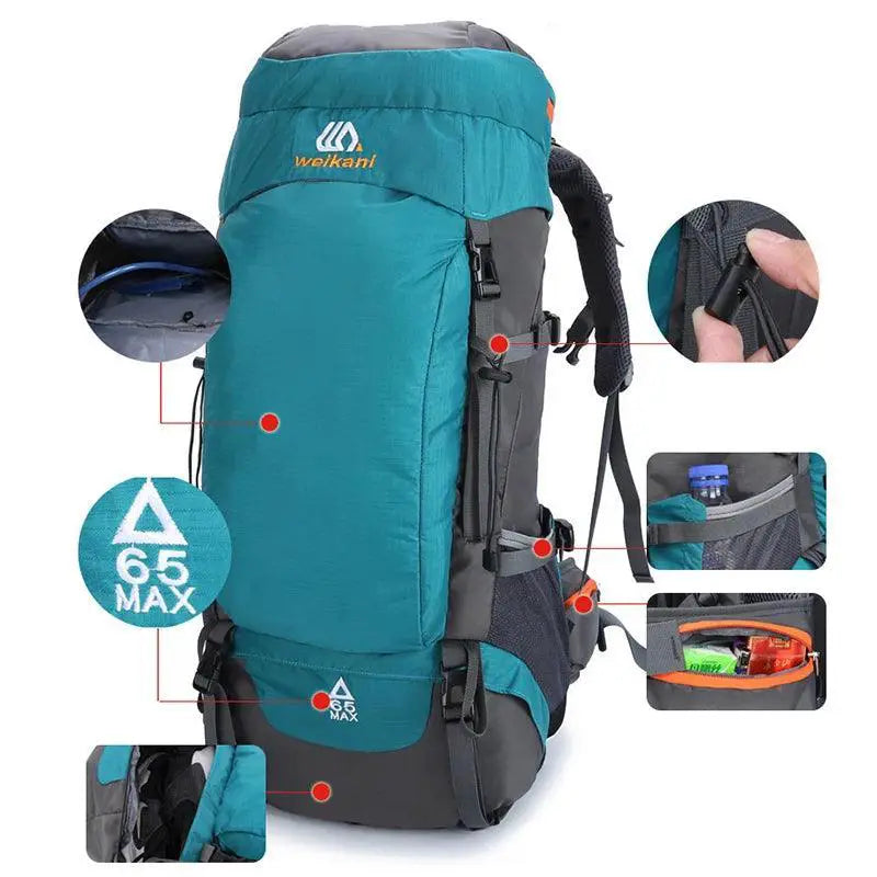 90L 80L 65L Camping Backpack Waterproof Large Capacity