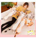1pc 50-130CM Long Animal Cat Plush Toys Pillows for Comfort