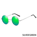 Stylish RUOBO Polarized Round Metal Sunglasses UV400 Unisex