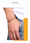 Vnox 3-11mm Chunky Miami Curb Chain Bracelet for Men