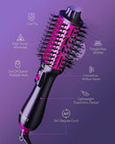 KIPOZI Hot Air Brush 4 in 1 Comb Reduces Frizz Curls