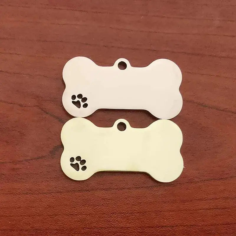 Personalized Pet Collar Id Tag Engraved Keyring Charm Bone