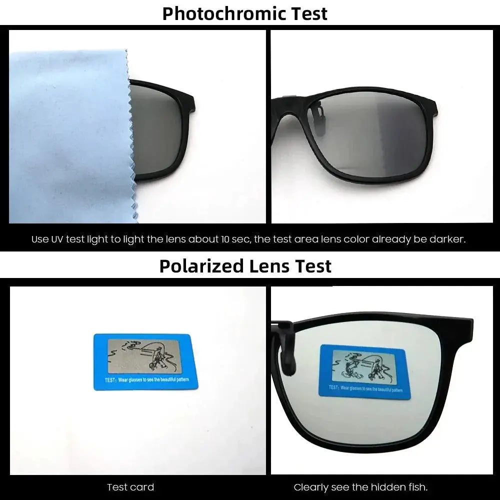 Polarized Clip On Pilot Sunglasses Unisex UV Protection