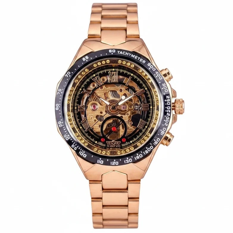 Self Winding Skeleton Dial Watch - Men — product view 1