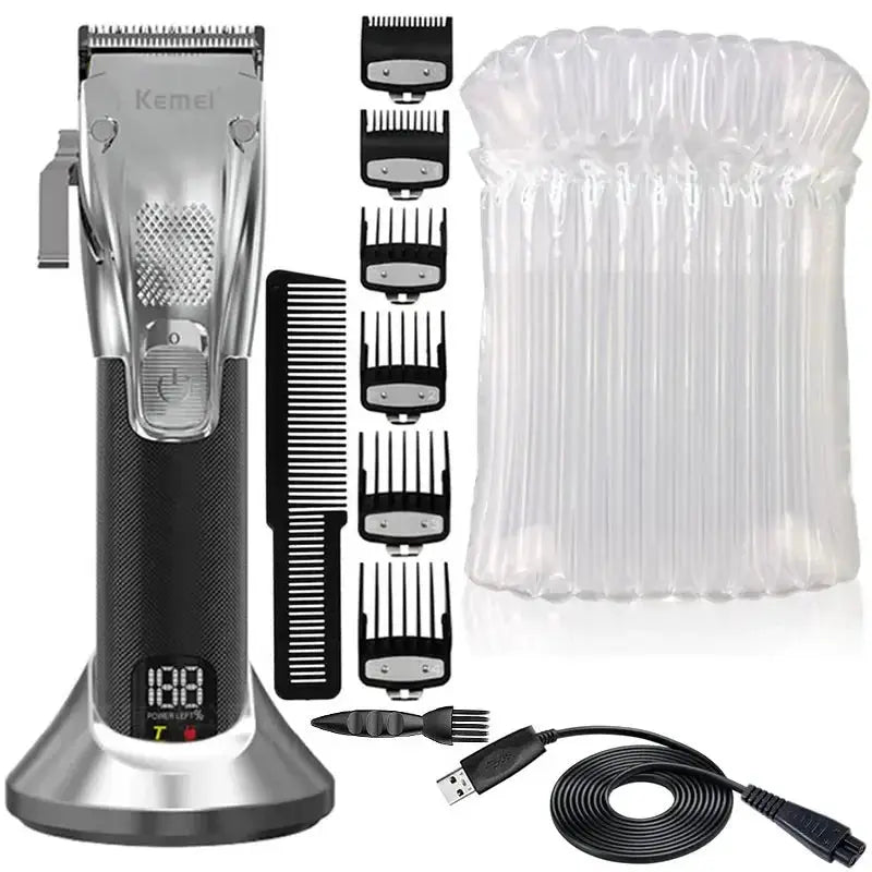 K33S Adjustable Barber Electric Hair Clipper Rechargeable