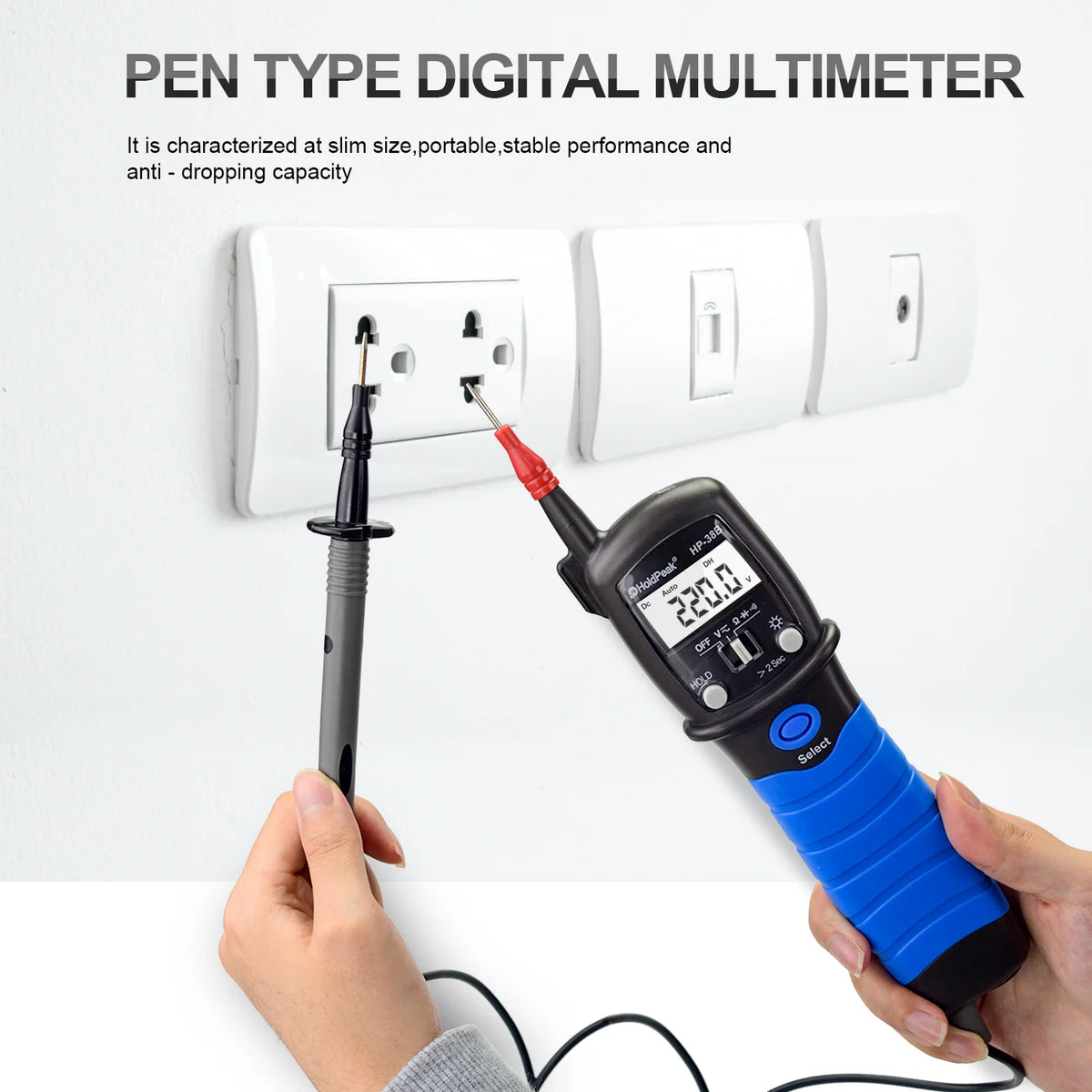 HoldPeak Precision Digital Multimeter Pen Type Meter Auto Range — product view 3