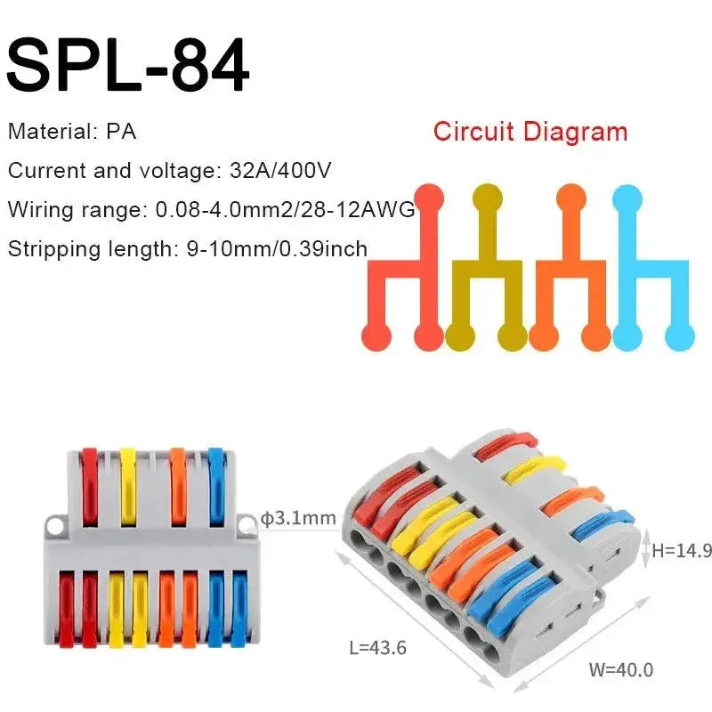 Easy Push-In Wiring Connector for Diy — product view