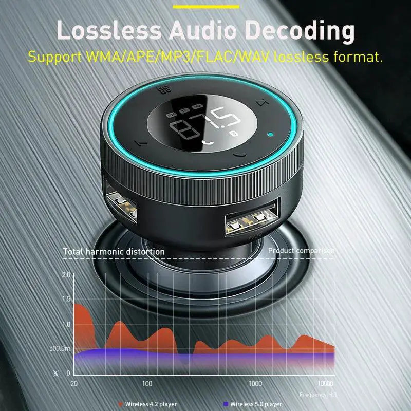 Baseus Bluetooth FM Car Transmitter And Hands Free Charger