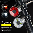 Waterproof Mini Bike Lamp Front Light White Taillight Red