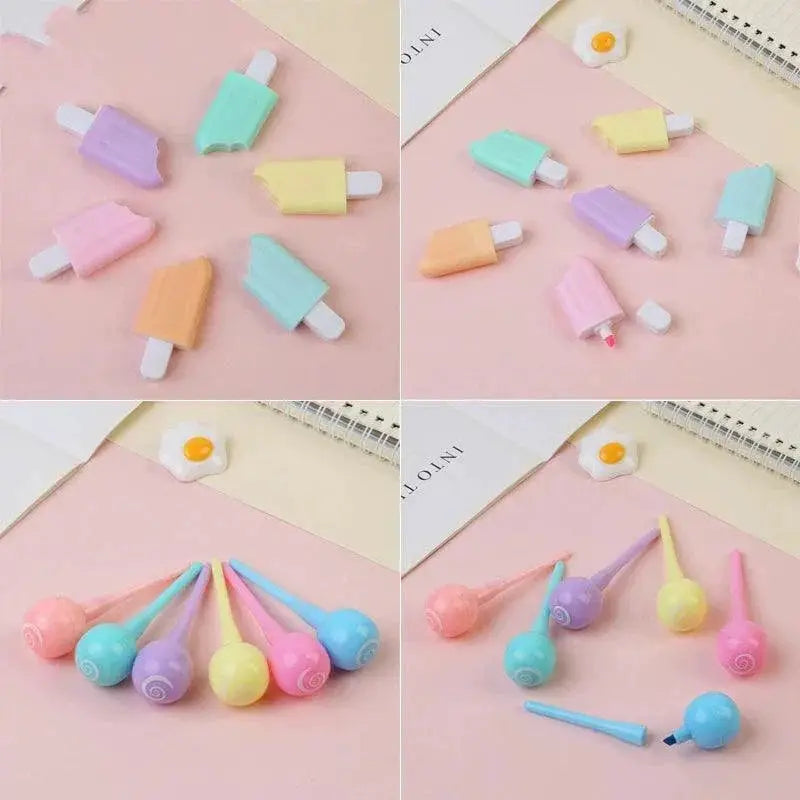Charming Capsule Highlighter Marker for School Supplies