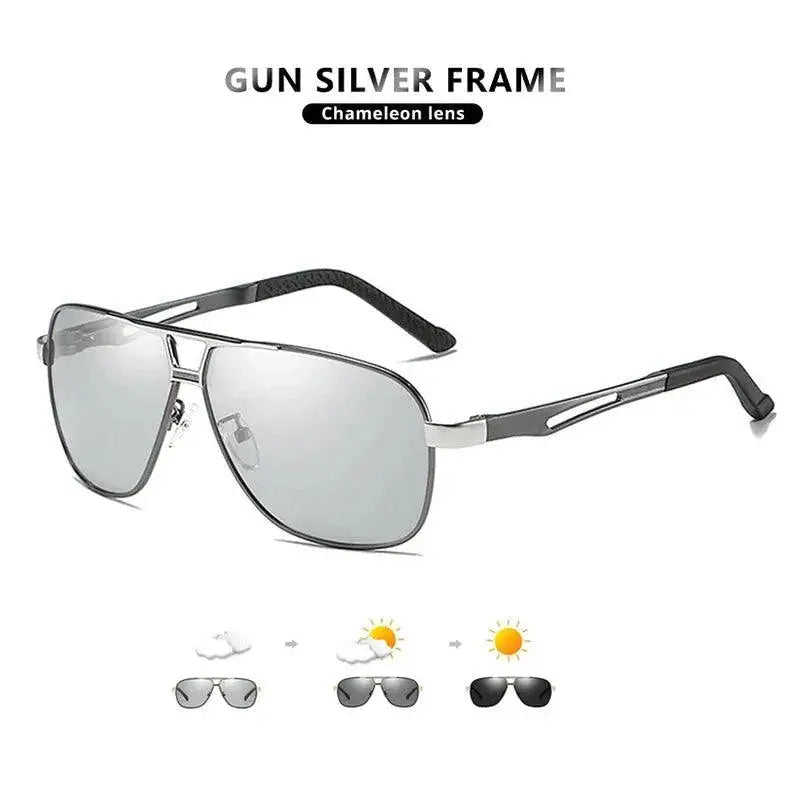 Premium Mens Polarized Photochromic Sunglasses for Driving