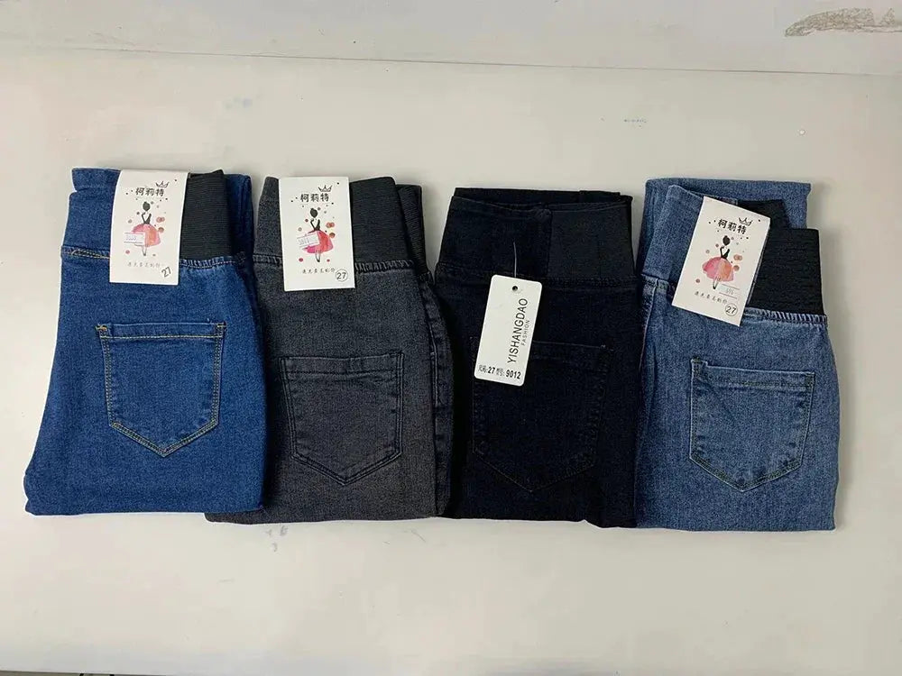 Oversize Jeans 26 38 Slim Denim Pants Womens High Waist