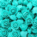 3cm Foam Rose Teddy Bear Flowers for DIY Wedding Decor