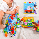 Baby Cloth Book: Interactive Educational Animal Tail Toy