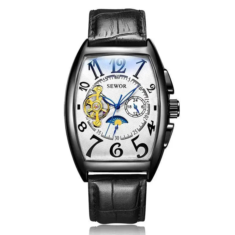 Gold Tourbillon Moon Phase Luxury Automatic Watch For Men