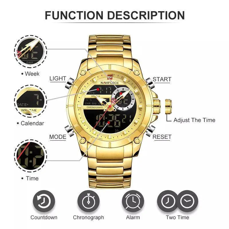 Naviforce Luxury Sports Watch Elegance For Active Men
