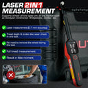Autel MaxiTPMS TBE200E Tire Tread Depth Examiner Laser Tire Health Tester Dual Camera Real-time Tire Health Analysis Free Update