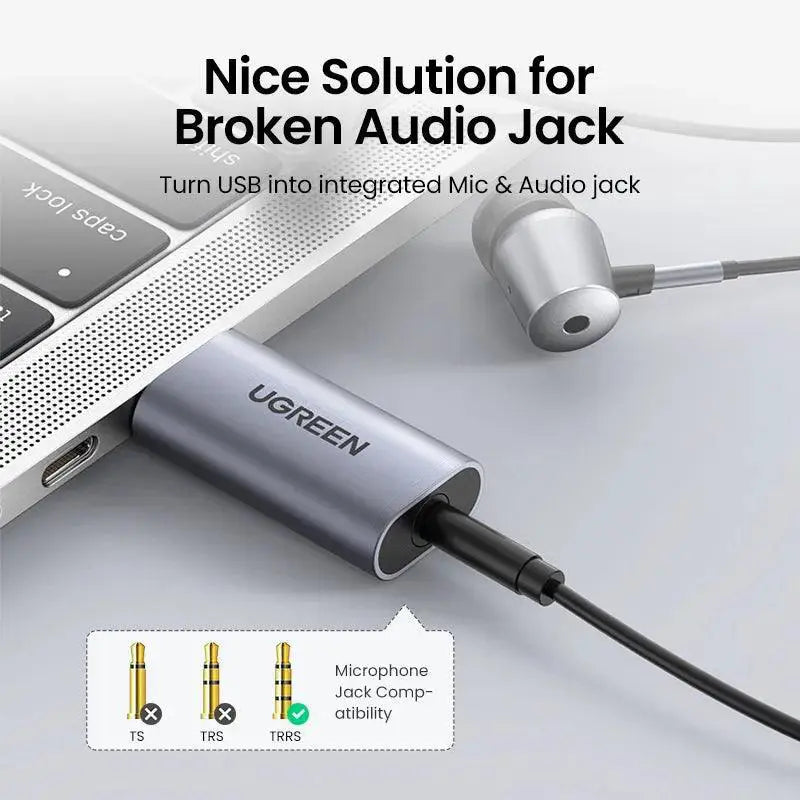 UGREEN USB Audio Interface Sound Card Elevate Gaming