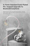 KZ EDX Pro Earphones Dynamic In Ear Monitor HiFi Wired