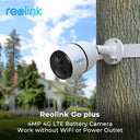 Reolink GO G330 4MP 4G Security Camera AI Detection Best