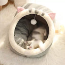 Sweet Cozy Cat Bed Lounger House Tent Washable Mat for Cats