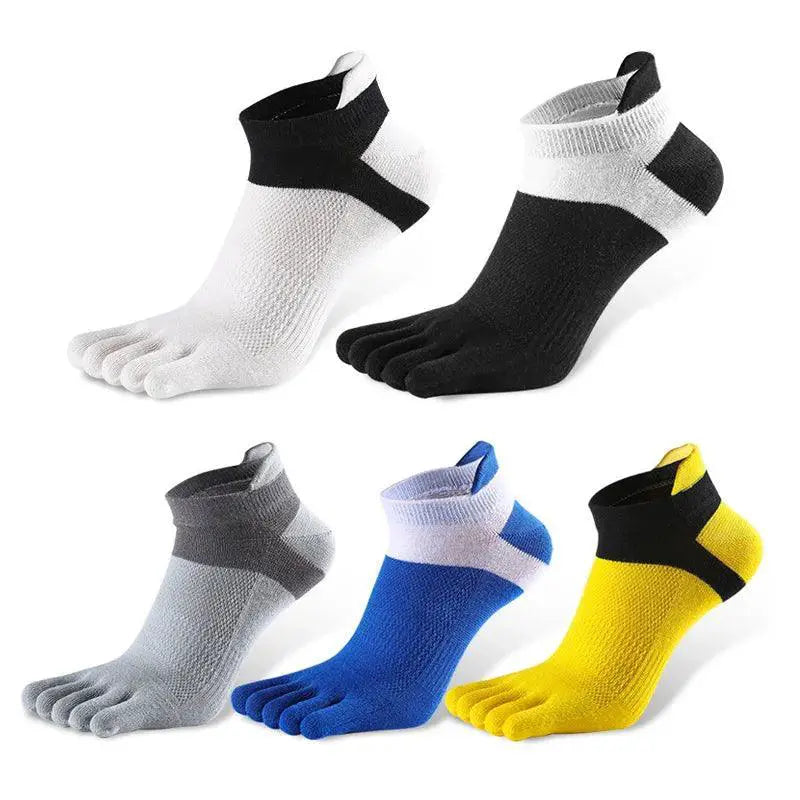 Active Comfort Five Toe Mens Summer Breathable Socks Trendy