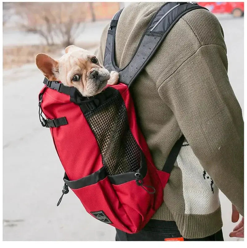 Ventilated Dog Carrier Backpack for Hiking and Cycling