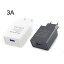 Universal Travel USB Charger Adapter - Compact Black White