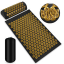 3Pcs Yoga Acupressure Mat and Pillow Set Acupuncture Long Massage Cushion Neck Back Feet Massager Relieve Stress Pain Massager