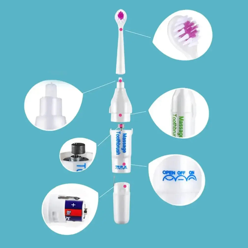 Electric Ultrasonic Toothbrush Waterproof Soft Brushing