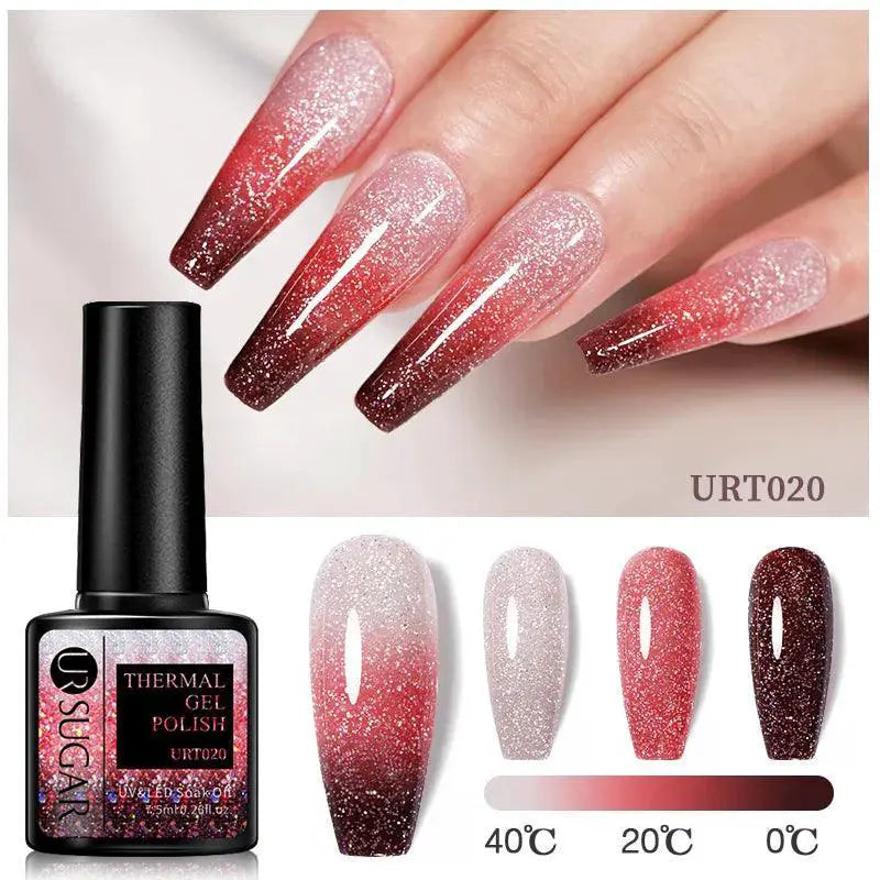 Winter Magic Nail Gel Kit Color Changing Snowflake Art Set