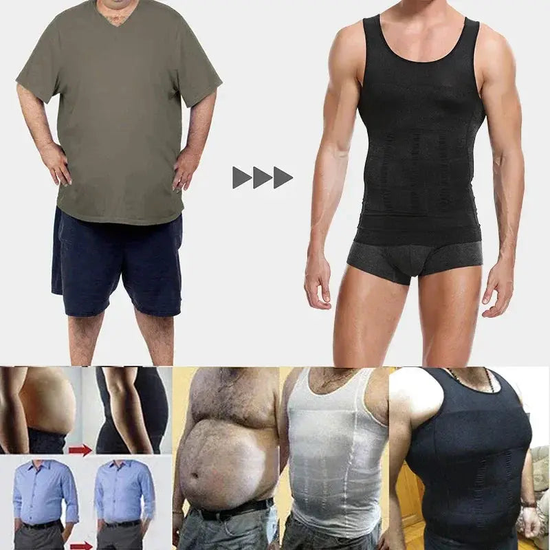 Men's Slimming Compression Shirt for Abs and Gynecomastia