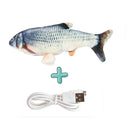 Electric Floppy Fish Cat Toy Interactive USB Charger Catnip