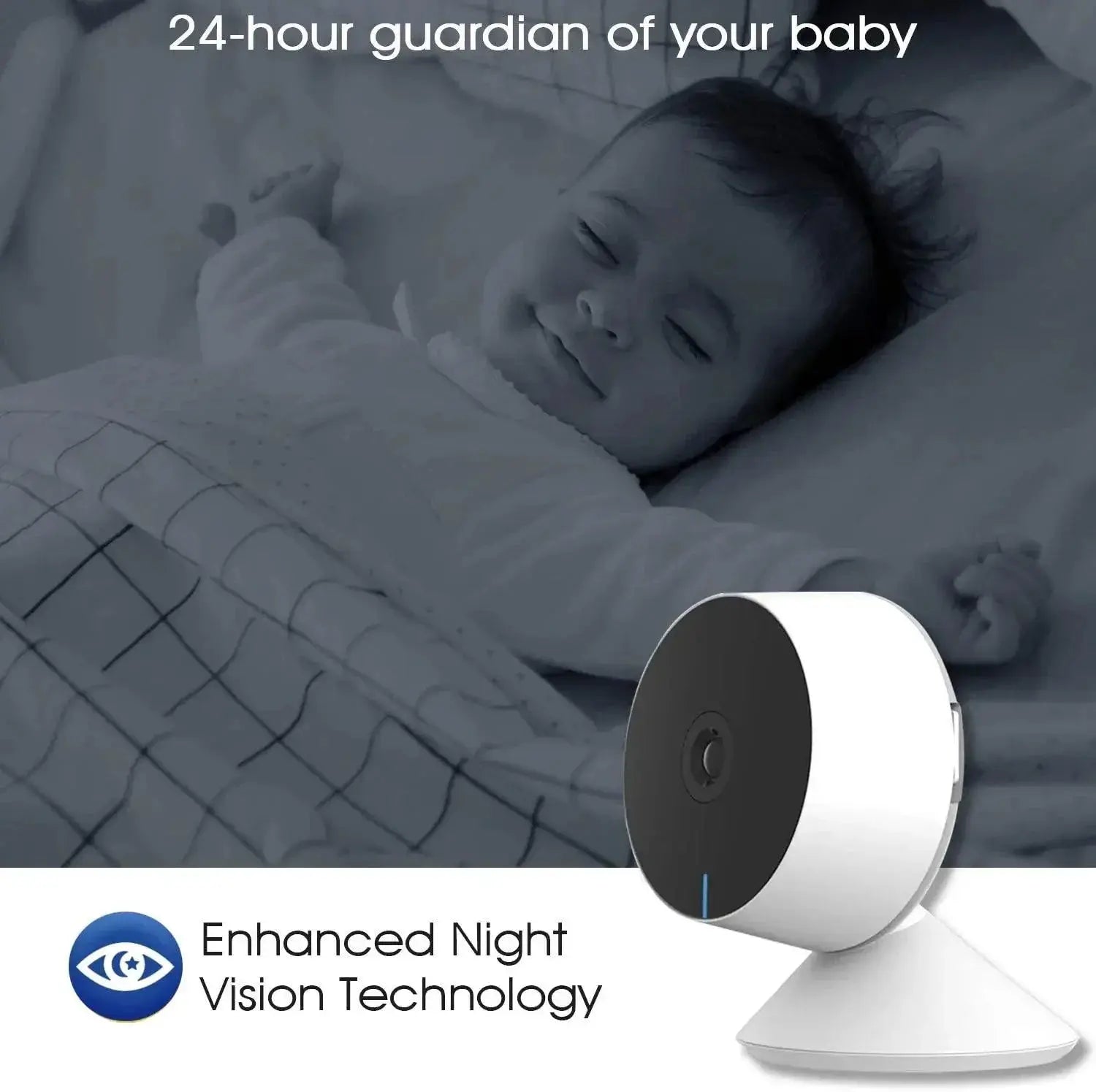 Laxihub HD WiFi Baby Monitor With Night Vision Features