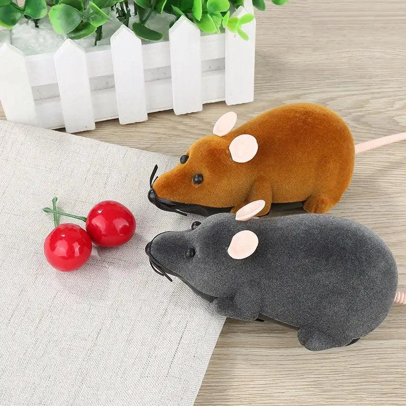 Wireless Remote Control Interactive Cat Toy Squeaky Mouse