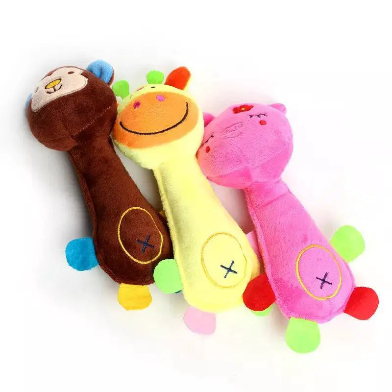 Pet Plush Toy Small Dogs Squeaky Chew Animal Shape