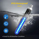 Hot 2 Pack 12V LED Motorcycle Turn Signals IP68 Flowing Water Blinkers Bendable