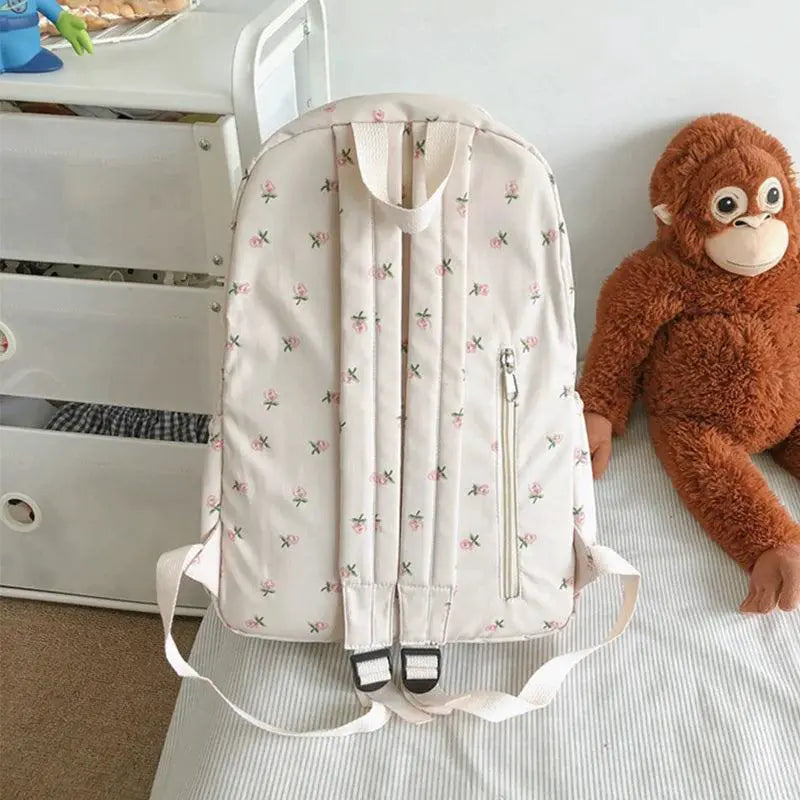 Waterproof Nylon Womens Anti Theft Backpack Fashion Bag