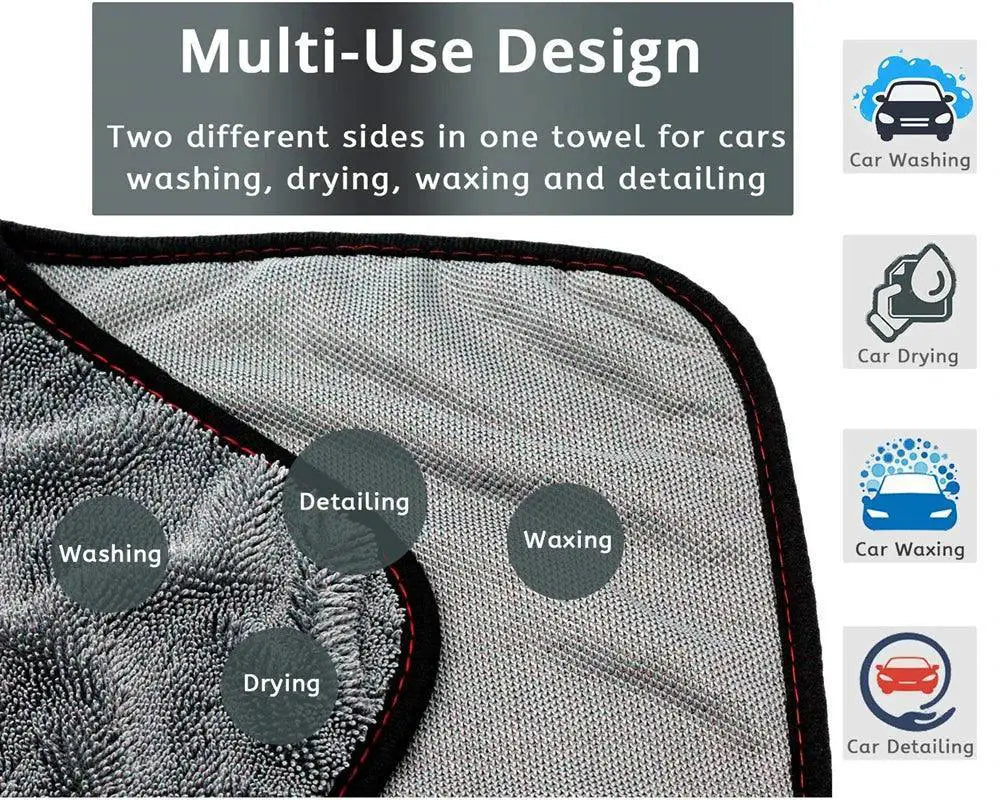 Premium Microfiber Car Wash Towel Cleaning Cloth For Cars