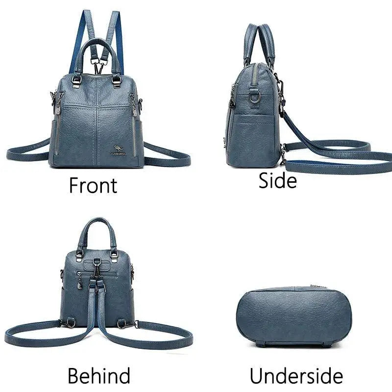 Premium Leather Backpack For Women Shoulder Bags Mochila